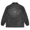 Leather coach jacket