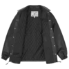 Leather coach jacket