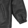 Leather coach jacket