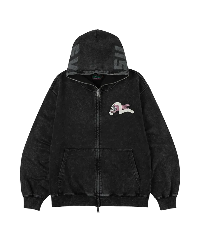 Logo with seagull emb. & printed hood sweatshirt Logo with seagull emb. & printed hood sweatshirt