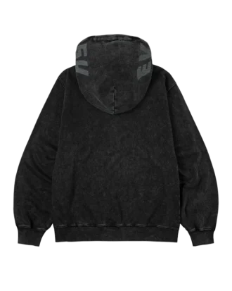 Logo with seagull emb. & printed hood sweatshirt