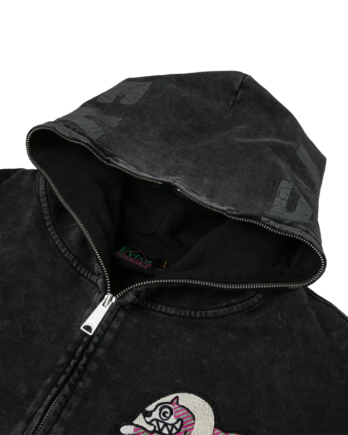 Logo with seagull emb. & printed hood sweatshirt Logo with seagull emb. & printed hood sweatshirt