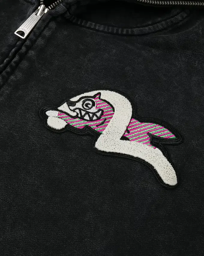 Logo with seagull emb. & printed hood sweatshirt Logo with seagull emb. & printed hood sweatshirt
