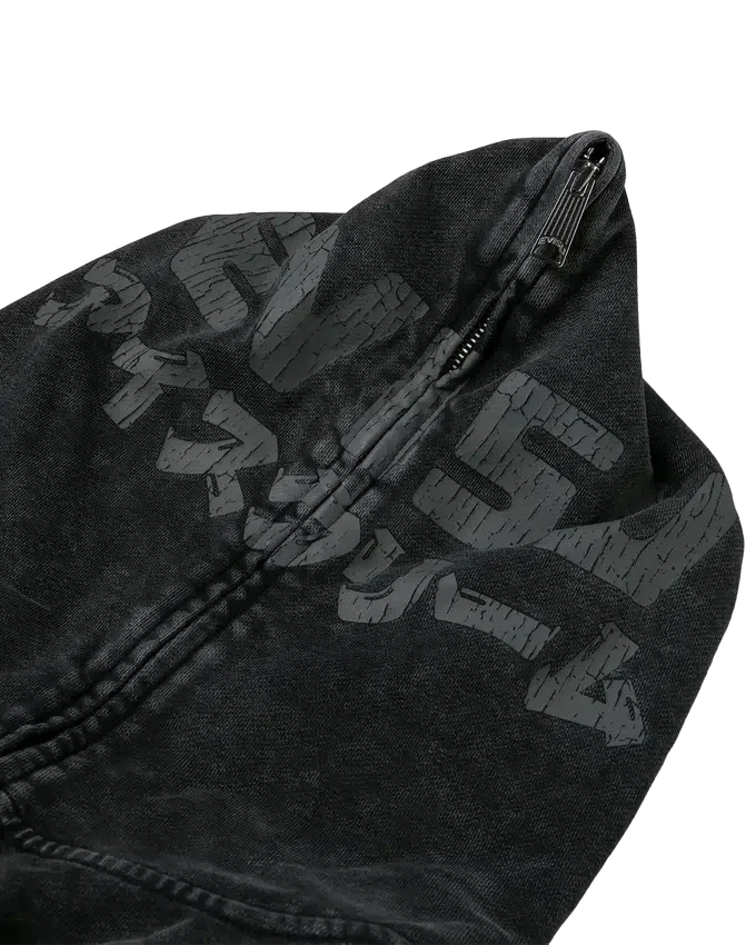 Logo with seagull emb. & printed hood sweatshirt Logo with seagull emb. & printed hood sweatshirt