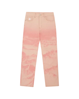 Mountain print astro denim pant