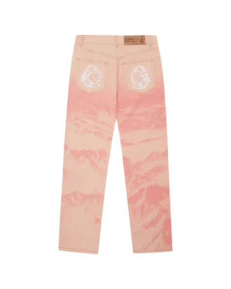 Mountain print astro denim pant