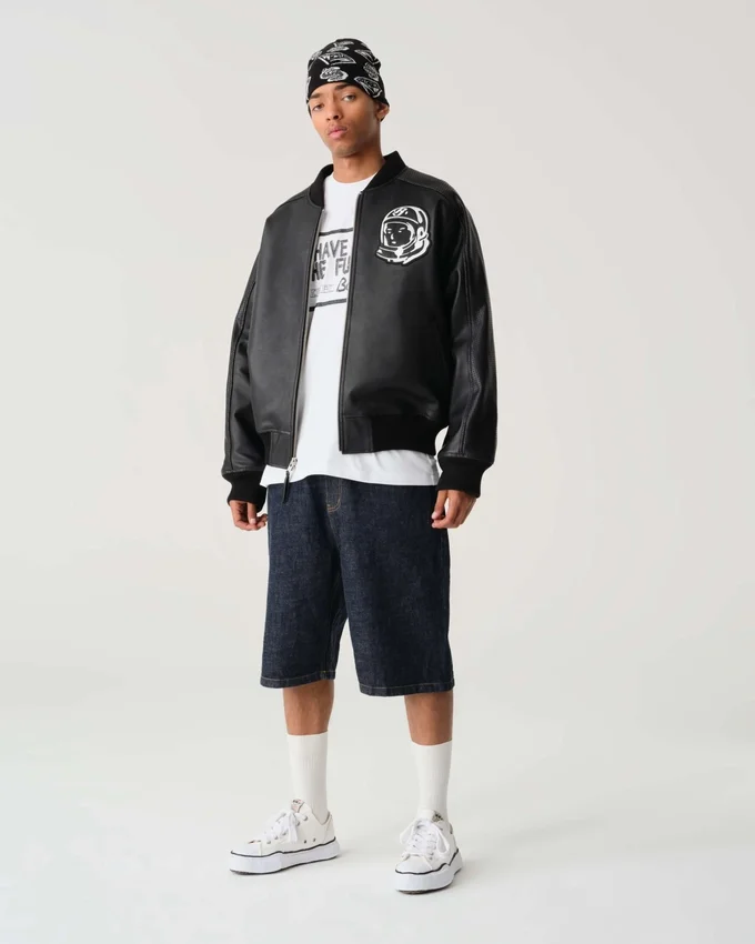 Og astro leather bomber jacket Og astro leather bomber jacket