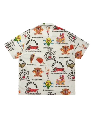 Open collar shirt