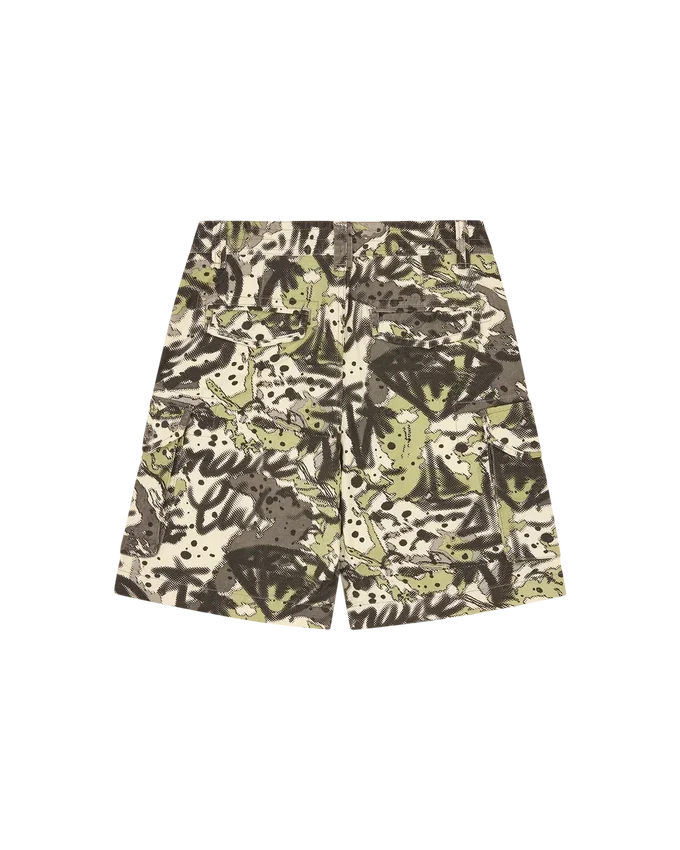 Overlay camo cotton cargo shorts Overlay camo cotton cargo shorts