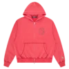 Oversized college zip through hood