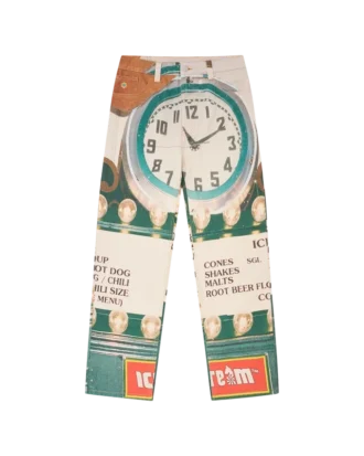 Parlor double scoop denim pants