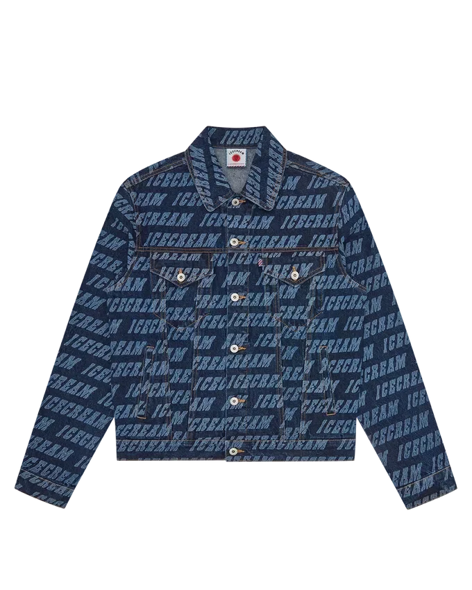 Repeat logo denim trucker jacket Repeat logo denim trucker jacket