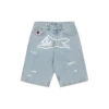 Running dog denim shorts