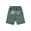 Running dog denim shorts