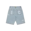 Running dog denim shorts