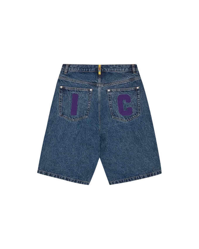Running dog denim shorts Running dog denim shorts