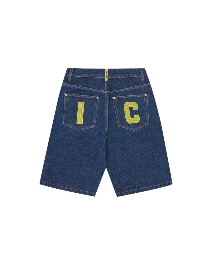 Running dog denim shorts Running dog denim shorts