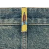 Running dog denim shorts