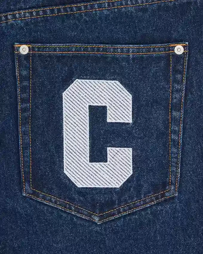 Running dog denim shorts Running dog denim shorts