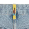 Running dog denim shorts