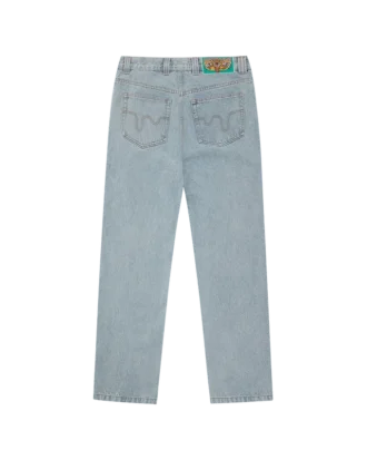 Running dog double scoop denim pant