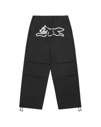 Running dog parachute pants
