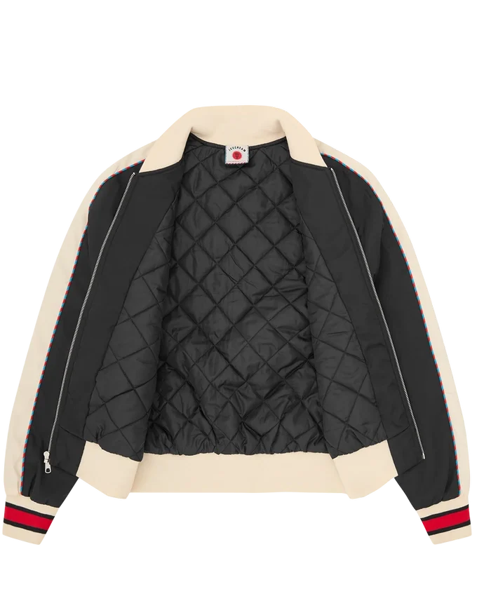 Running dog satin bomber jacket Running dog satin bomber jacket