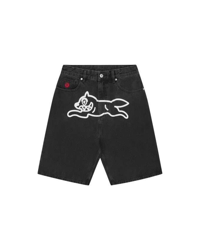 Running dog triple scoop denim shorts Running dog triple scoop denim shorts