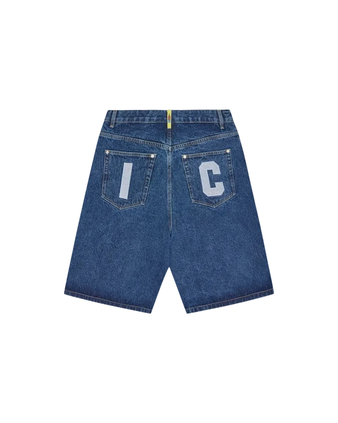 Running dog triple scoop denim shorts Running dog triple scoop denim shorts