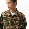 Running dog woodland camo field jacket