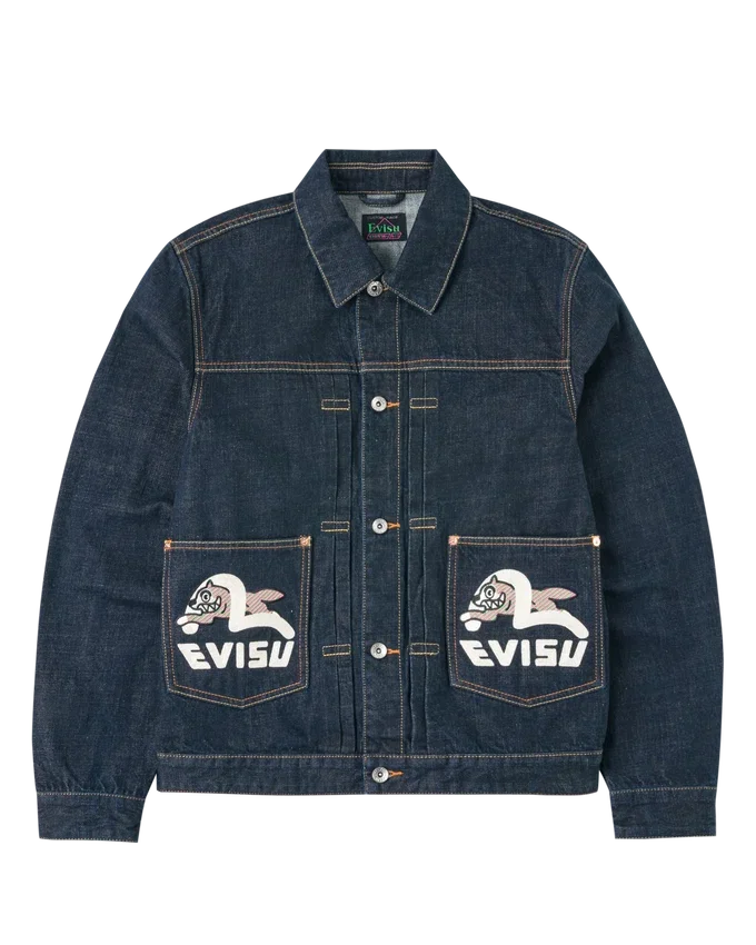 Seagull print & emb. denim jacket Seagull print & emb. denim jacket