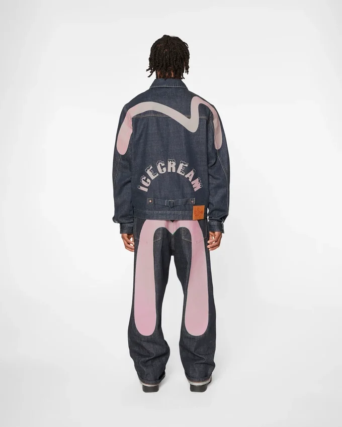 Seagull print & emb. denim jacket Seagull print & emb. denim jacket