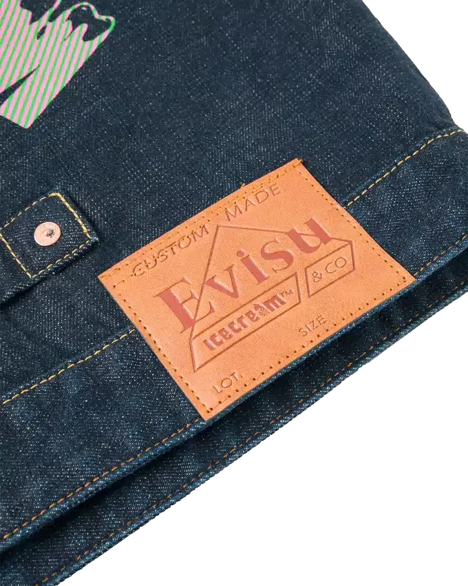 Seagull print & emb. denim jacket Seagull print & emb. denim jacket