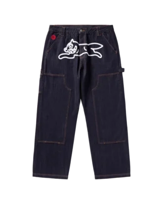 Selvedge running dog denim carpenter pant