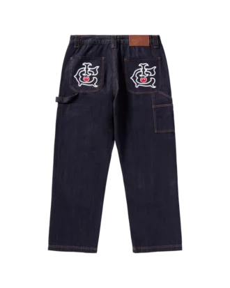 Selvedge running dog denim carpenter pant