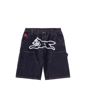 Selvedge running dog denim carpenter short