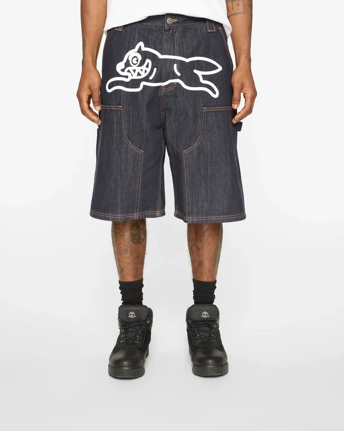 Selvedge running dog denim carpenter short Selvedge running dog denim carpenter short