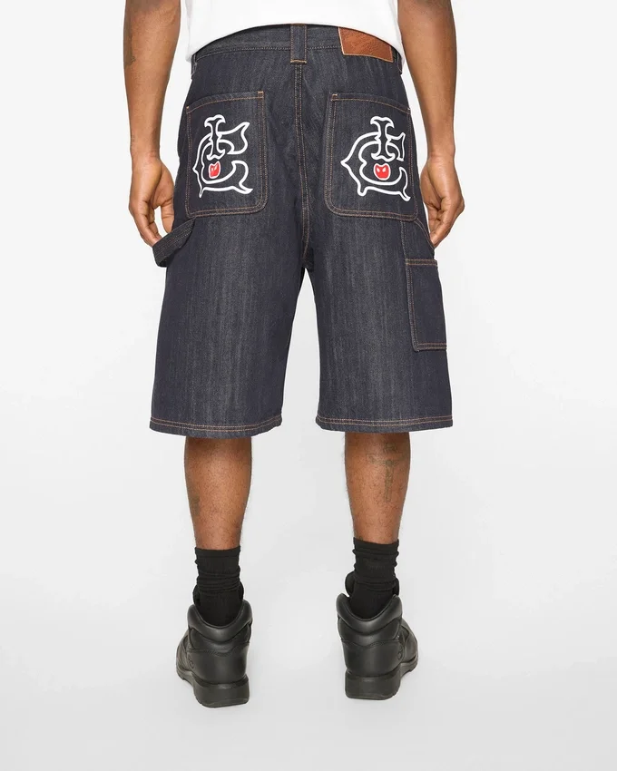 Selvedge running dog denim carpenter short Selvedge running dog denim carpenter short