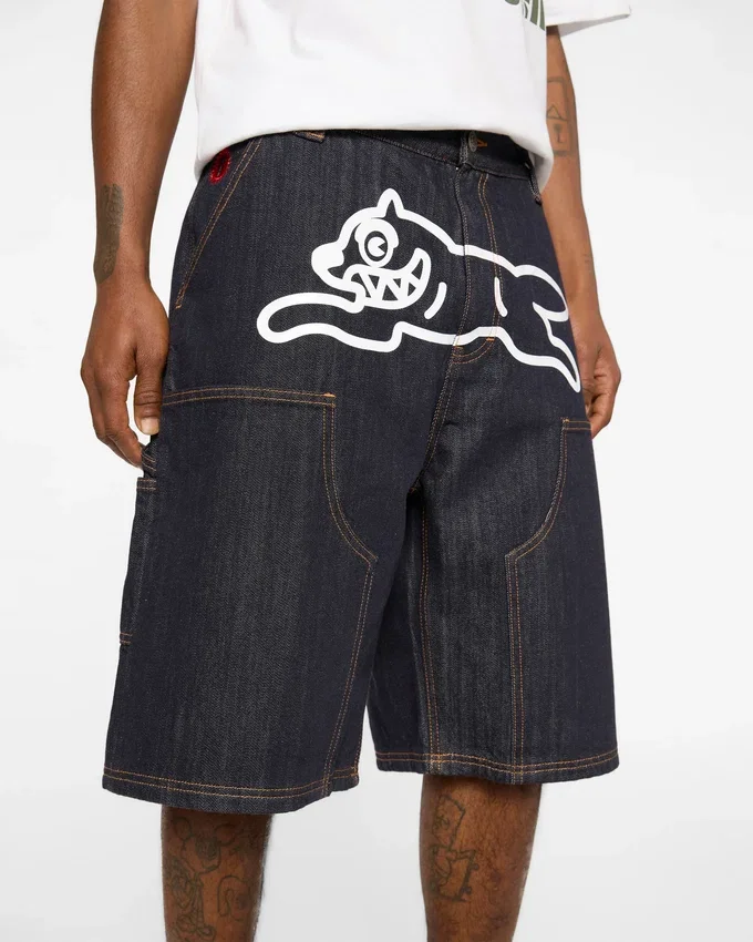 Selvedge running dog denim carpenter short Selvedge running dog denim carpenter short