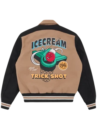 Trick shot collared varsity jacket Trick shot collared varsity jacket