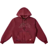 Washed zip hoodie