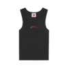 Womens beaded running dog ribbed vest top