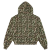 Womens camo zip through hood