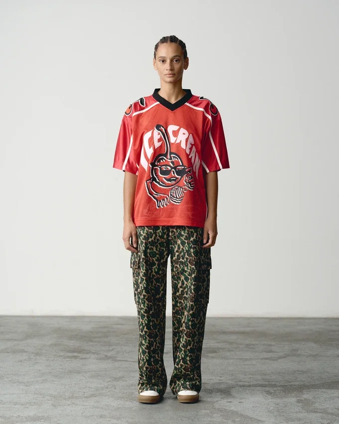 Womens cherry football jersey Womens cherry football jersey