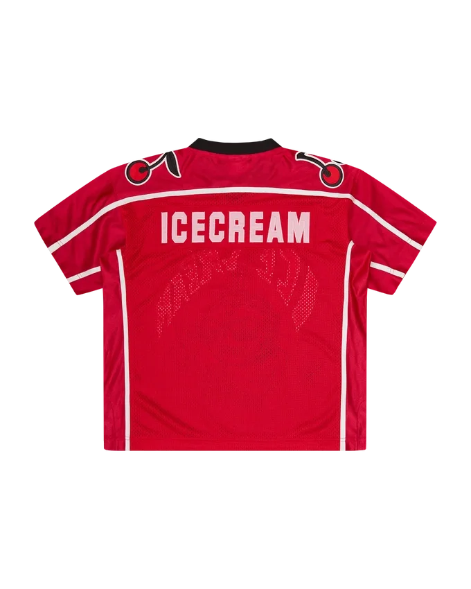 Womens cherry football jersey Womens cherry football jersey