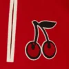 Womens cherry varsity jacket