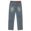 Womens distressed running dog denim pants Womens distressed running dog denim pants