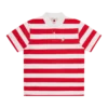 Womens popsicle striped polo shirt Womens popsicle striped polo shirt