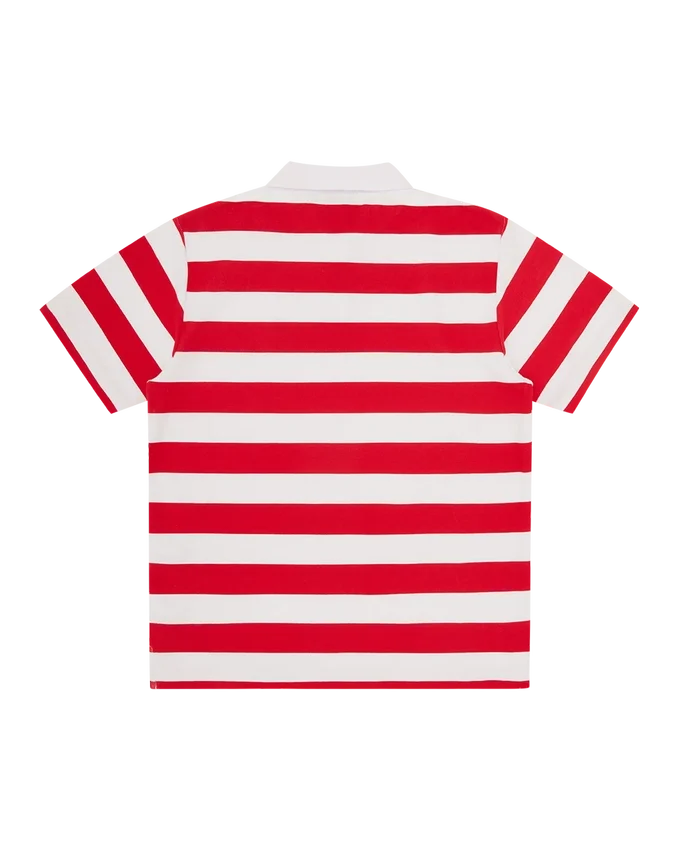Womens popsicle striped polo shirt Womens popsicle striped polo shirt